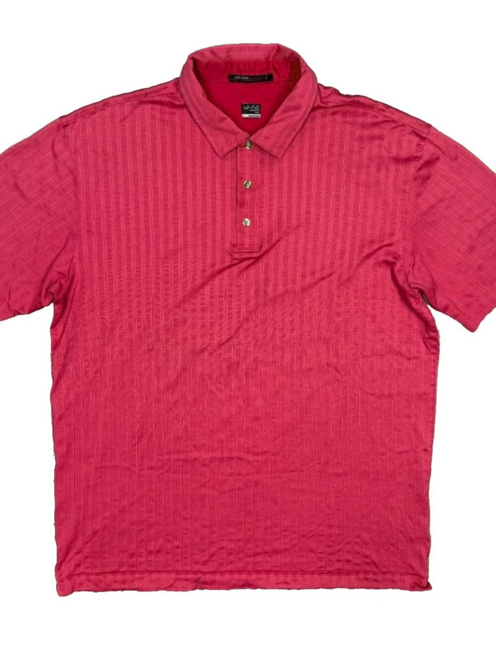 Nike Tiger Woods Golf Shirt Short Sleeve Performance Polo Red XXL